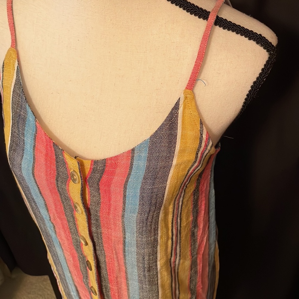 Rip Curl Ashore Striped Mini Dress (S) - Picture 3 of 4